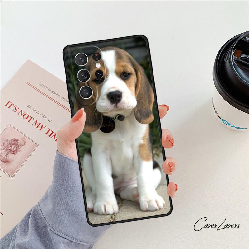 Love My Beagle Puppies Dogs Phone Case For Samsung Galaxy S24 S25 S23 S22 Ultra Note 10 20 Plus S20 S21 FE Cover