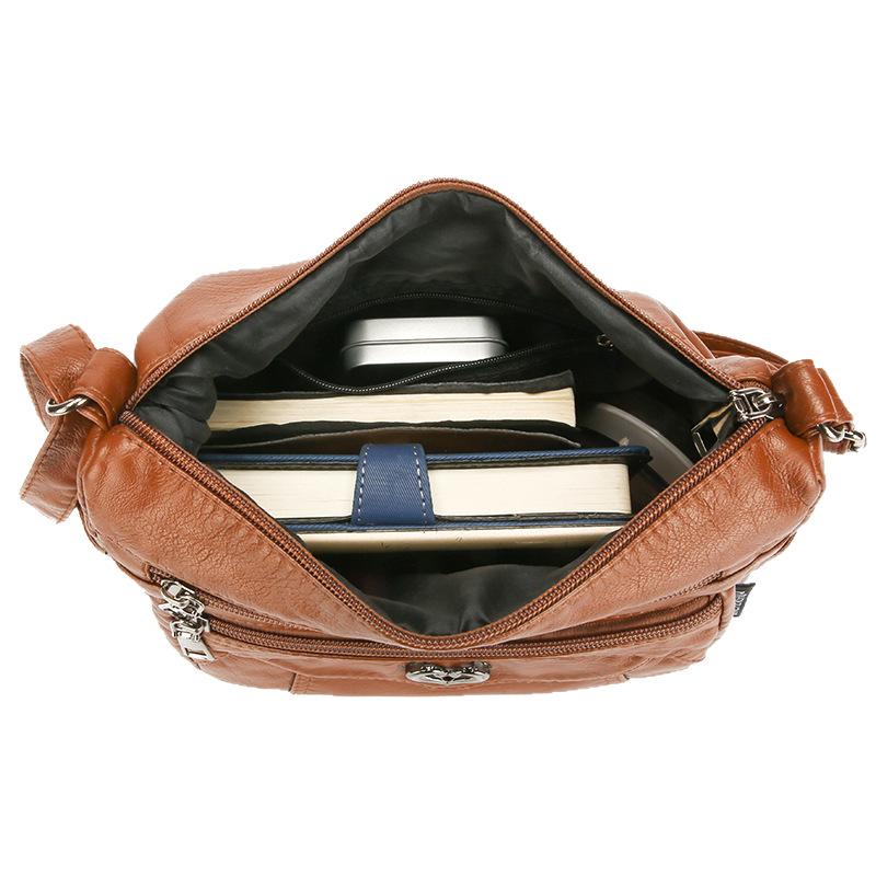 Weiche und elegante Umhängetasche modischer Ein-Schulter-Rucksack mit großem Fassungsvermögen und mehreren Taschen