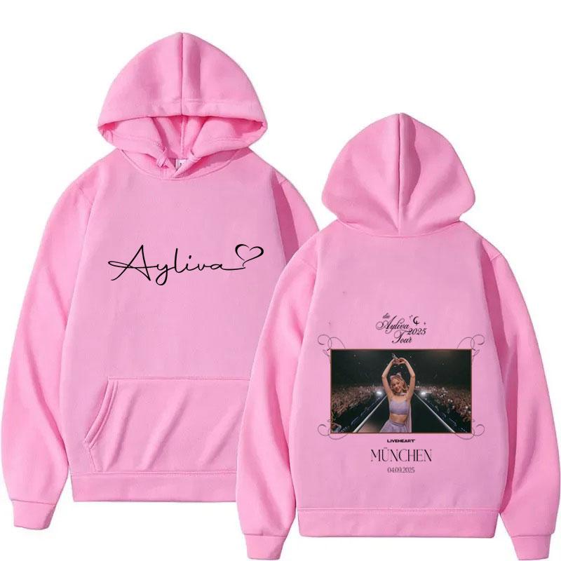 

Die Ayliva Tour Graphic Fashion Hoodie Fashion Men/Women Harajuku Gothic Pullovers Casual Bodywarmer Sweatshirts Streetwear 3XL рожевий