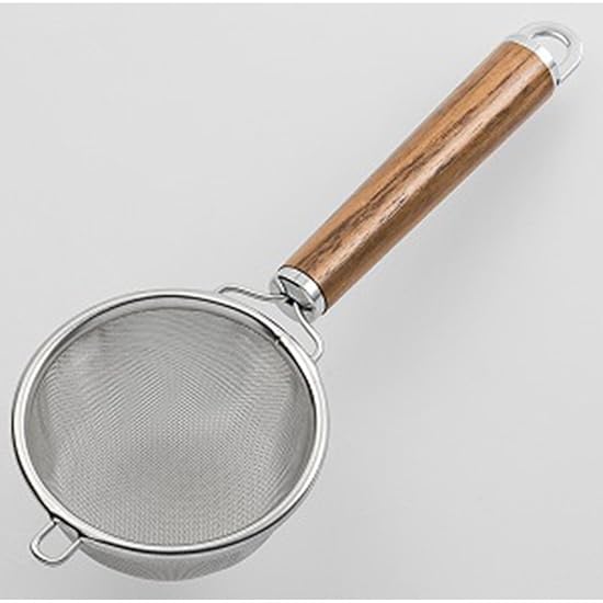 SUNCRAFT Tea Strainer Made in Japan Woody Time Natural Wood Handle Walnut WT-17 Brown B07FV3CGJZ