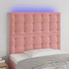 VidaXL LED Headboard Bedroom Furniture Single Bed Accessory Headboard Bed Frame Interior Pink 3122905