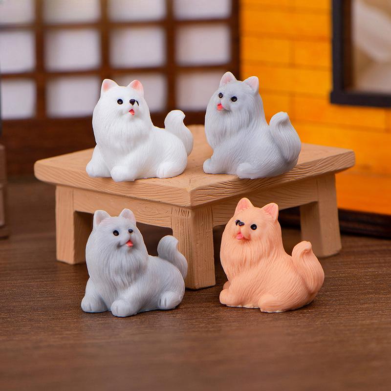 Micro Landscape Resin Decoration Crafts Creative Cute Puppy Doll Blind Box Desktop Car Decoration Accessories