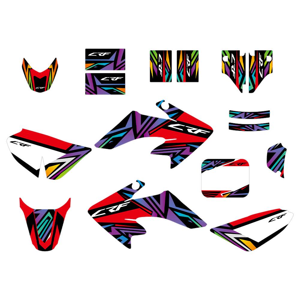 Pegatinas de Envoltura de Cuerpo Completo CRF50/CRF50F para Motocicletas y Vehículos Todoterreno (2004-2012)
