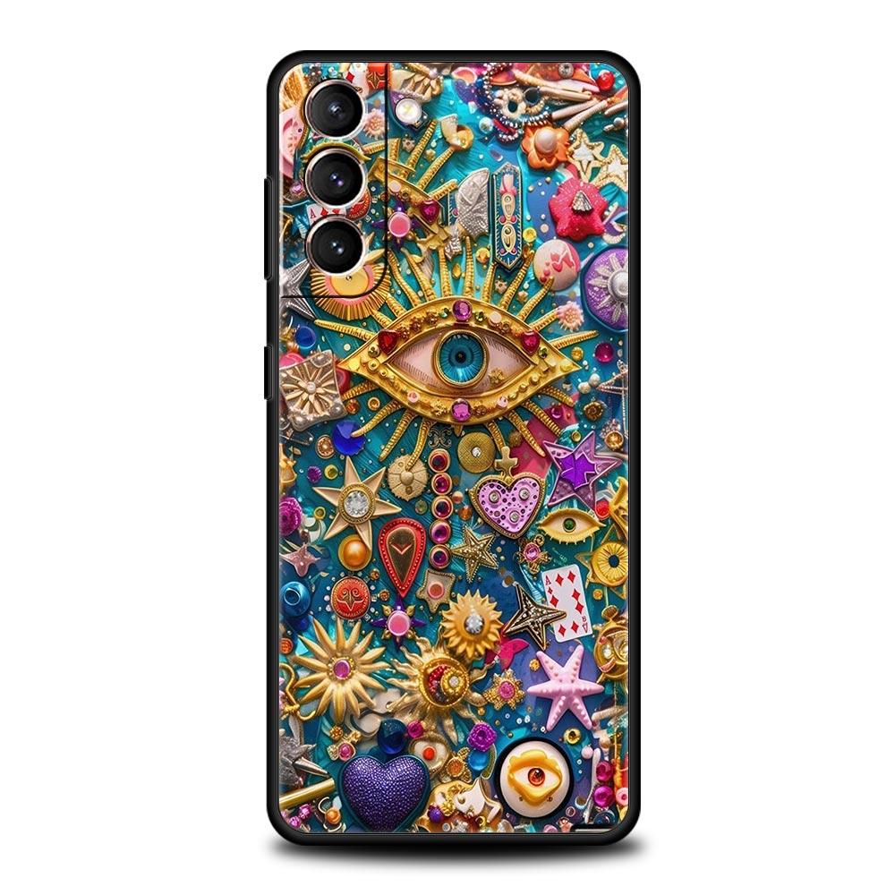 Fashion Eyelashes Eyes Phone Case for Samsung Galaxy S26 S25 S24 S23 S22 S20 S21 FE Ultra S25 Edge Plus 5G Soft TPU Cover Capas