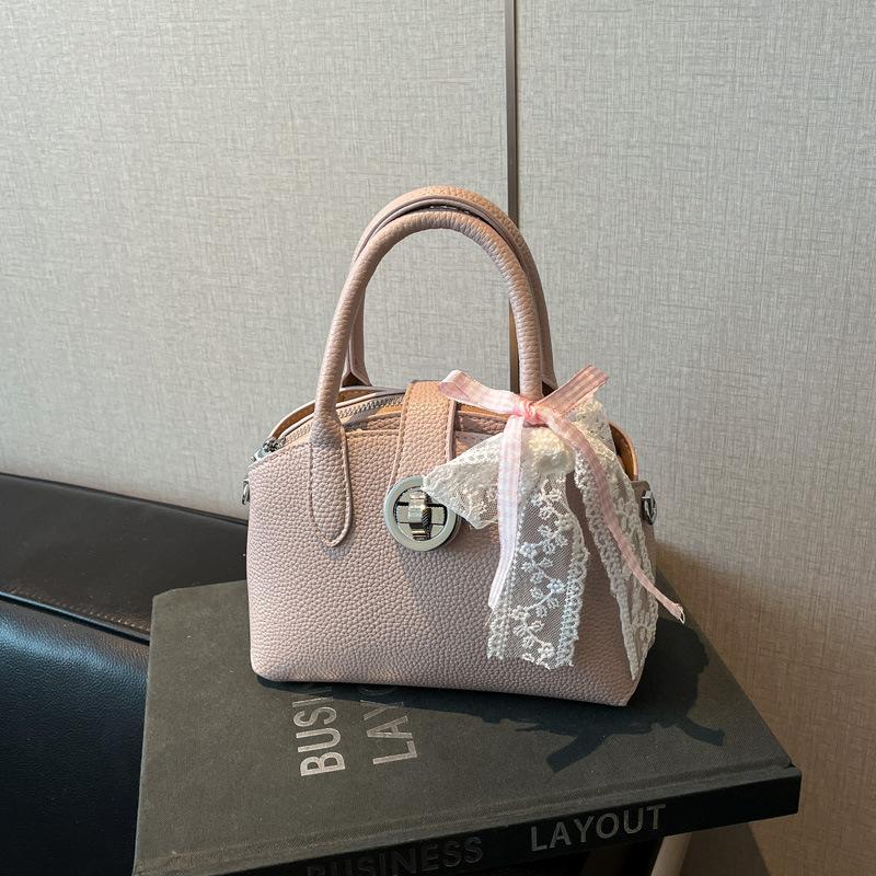Spring and Summer Portable Small Square Bag Women's 2025 New Fashion Bow Shoulder Bag Premium Messenger Bag