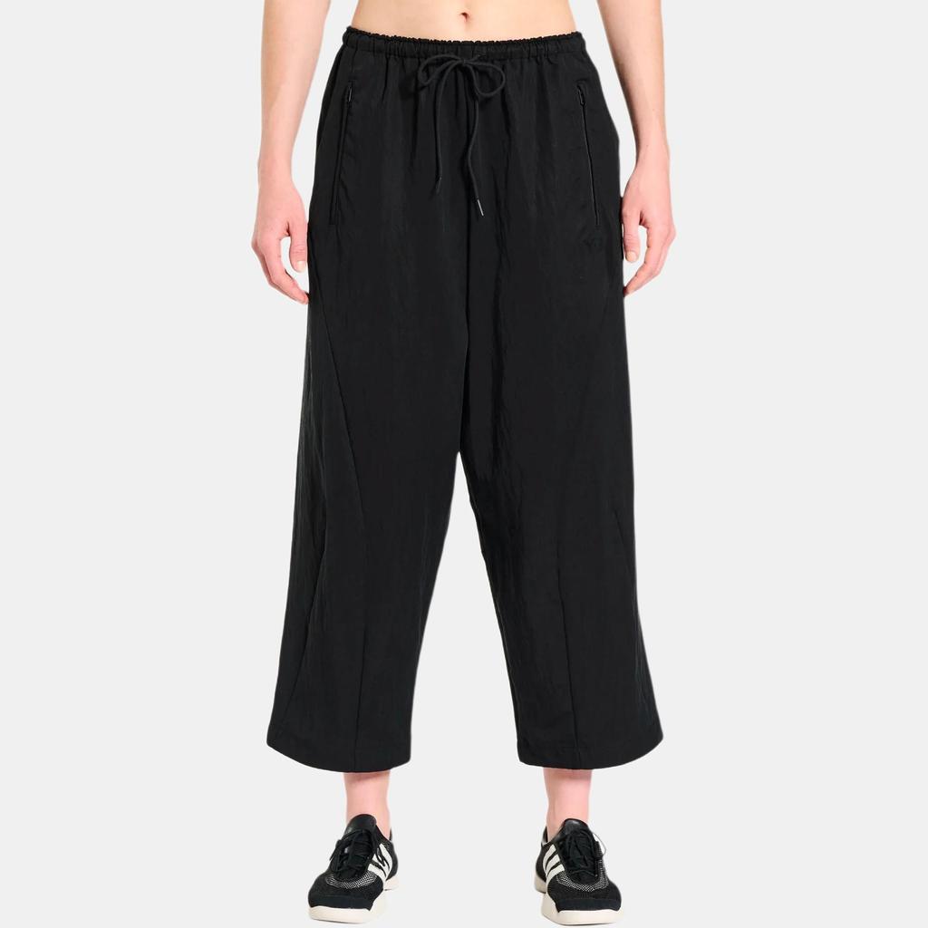 Y-3 Solid Color Lace-Up Loose Casual Pants Men Bottoms Black JD3517