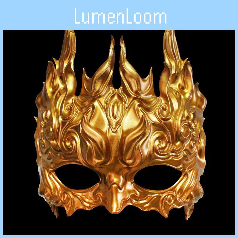 Maske im chinesischen Stil mit mythischem Kirin-Gesicht für Halloween und Festivals