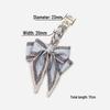 Silk Scarf Bow Keychain: Fashionable, Multifunctional Car Key and Bag Pendant.