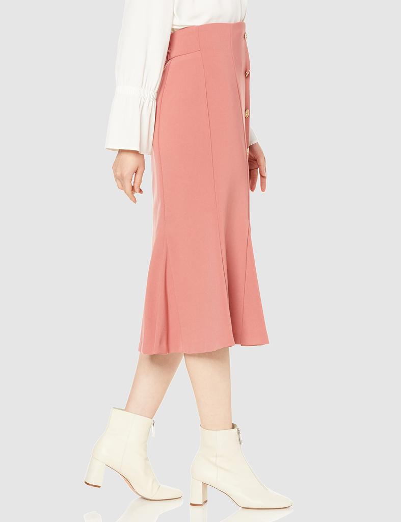 Jill by Jill Stuart Women's Button-Front Mermaid Midi Skirt, Pink, Size M (125-2220048)