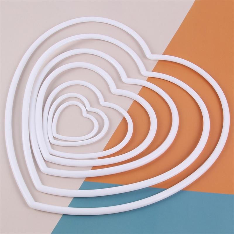 Plastic Dream Catchers Circle Heart Shaped Dreamcatcher DIY Accessories for Windchimes Jewelry Handmade Crafts Making