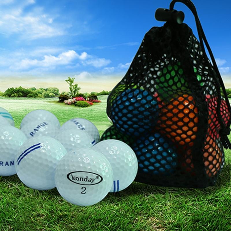 Golf Mesh Bags Small Sports Ball Net Bag Drawstring Pouch Nylon Mesh Bag Convenient Storage Organizer Golf Accessories