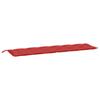 Garden Bench Cushions 2 Pcs Red 200 X 50 X 7 Cm Oxford Fabric
