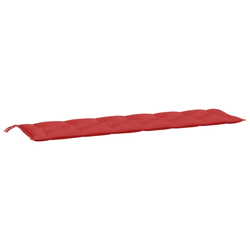 Garden Bench Cushions 2 Pcs Red 200 X 50 X 7 Cm Oxford Fabric
