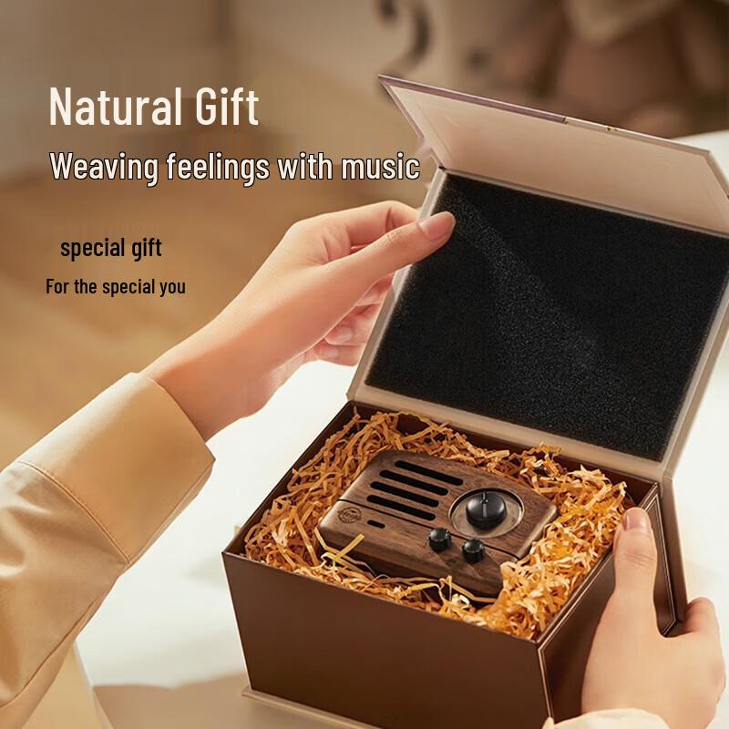 Elvis Radio Little Prince MW-2 Retro Wooden Bluetooth Speaker