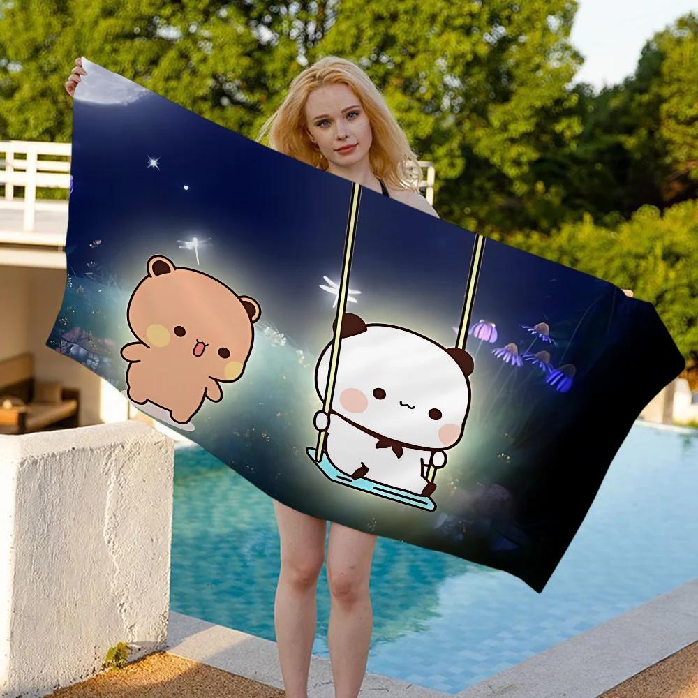 Niedźwiedź Panda B-Bubu-Dudu Anime Kreskówka Anime Ręcznik Plażowy Kąpielowy Miękki Chłonny Ścierka Prezenty dla Dzieci Na Kemping Siłownia