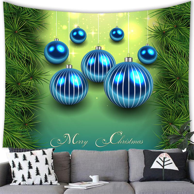 Christmas Bell Tapestry Snowman Merry Christmas Wall Hanging Living Room Bedroom Background Cloth Beautiful