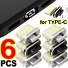 6/1Pcs Type C Charging Port Protector Stopper Cap Cover DIY Dust Plugs Pendant for iPhone 17 Samsung Anti-Dust Plug with Hole