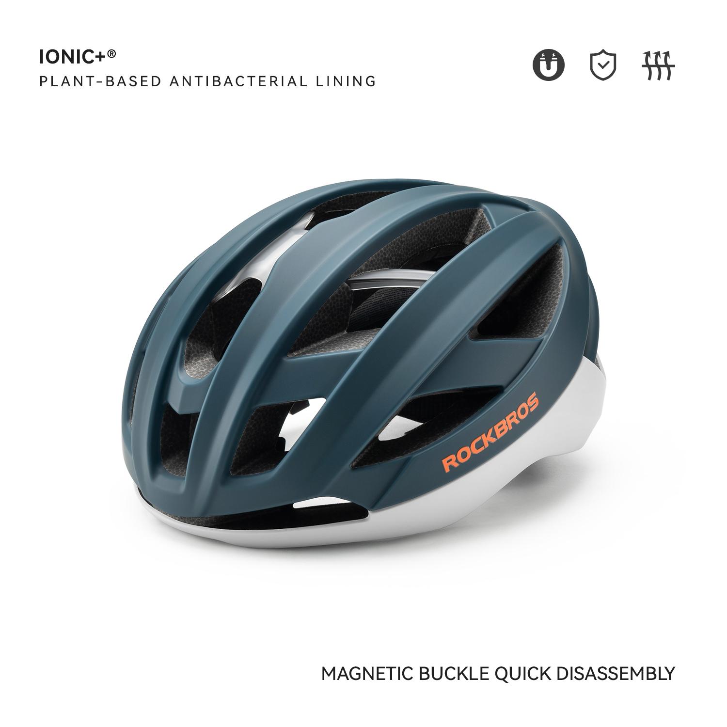 ROCKBROS Children Cycling Helmet Lightweight with Antibacterial Lining Helmet 20 Air Guide Holes Breathable Ventilated Helmet 54-58cm