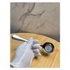 316 Stainless Steel Spoon 18cm Long Flat-Bottomed Round Spoon 20ml Oil Spoon Household Creative Western-Style Soup Spoon