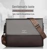 Men's Business Casual Crossbody Briefcase Backpack - Mid-range Luxury, One-Shoulder Hanging Bag, Trendy Youthful Design