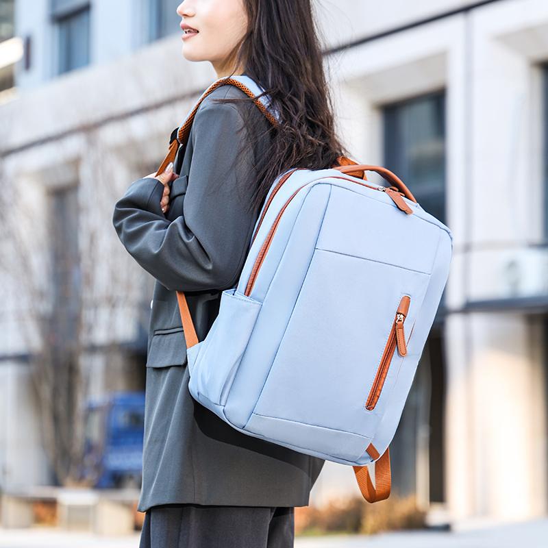 Unisex Large Capacity Laptop Backpack – Waterproof Nylon Travel School Bag for Students & Commuters