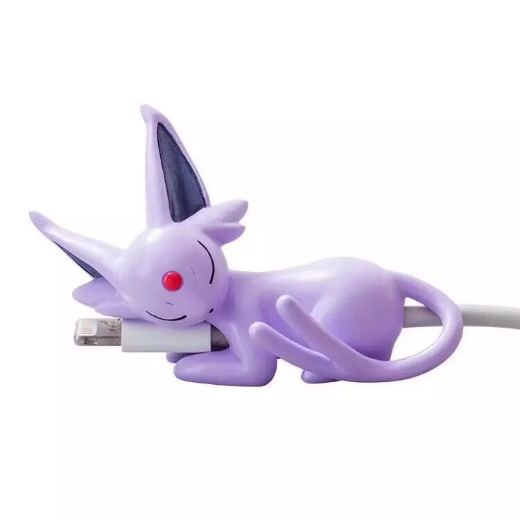 Pokémon Pikachu Eevee Squirtle Karakter Datakabel Beschermer Mode Cartoon Karakter USB Oplaadkabel Bijt Beschermer Speelgoed