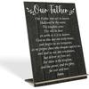 Putuo Decor The Lord’s Prayer Wood Plaque Religious Desk Stand Decor Inspirational Tabletop Sign 11.4x8.6 Inches