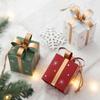 Christmas Wrought Iron Gift Package Christmas Tree Decoration Pendant Christmas Hanging Decoration Oliday Gift Box