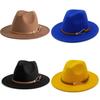 Classic Wool Felt Derby Cap With Warmth Windproof Design For Fall And Winter Fashion