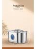 Silent Stainless Steel Pet Water Fountain and Feeder
