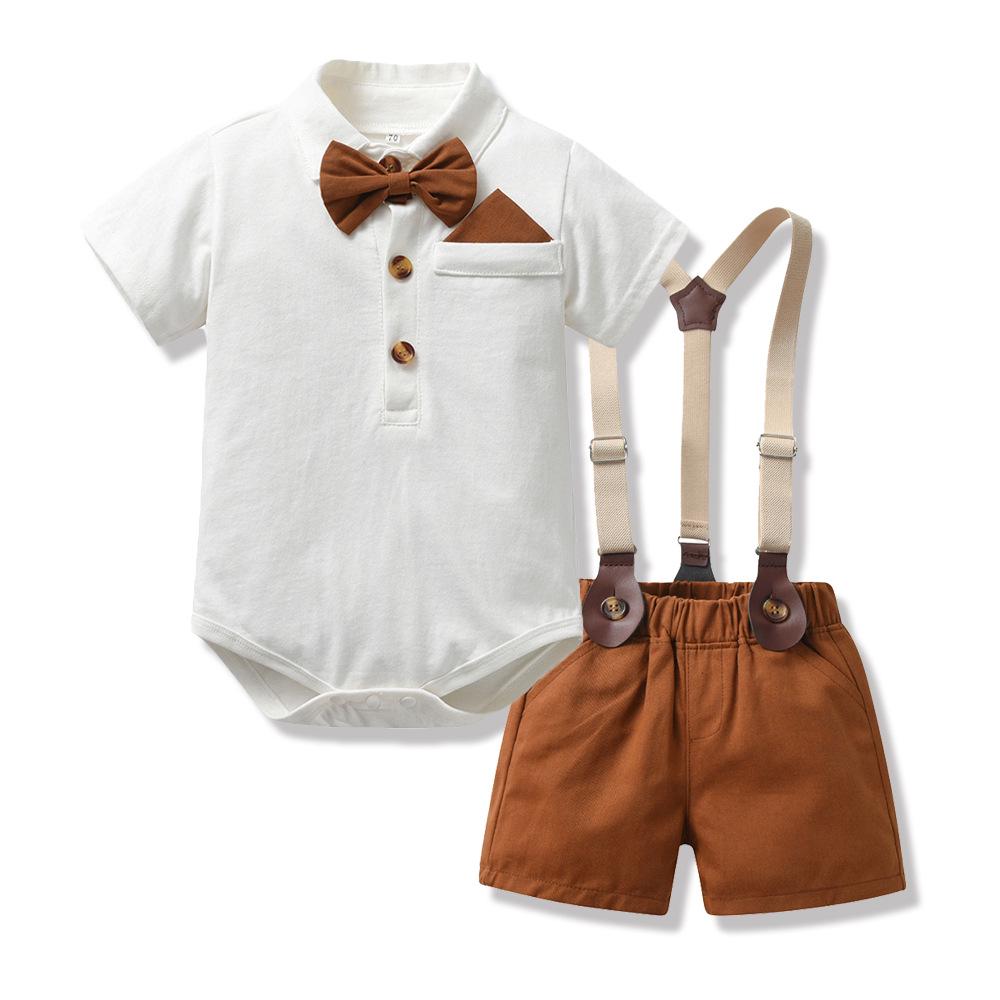 Infant & Toddler Spring/Autumn Dress Sets, Boys' Cotton Jumpsuits, Cute Kids' Spring Outing Outfits