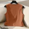Women's Sleeveless Vest – Casual V-Neck with and Studs
