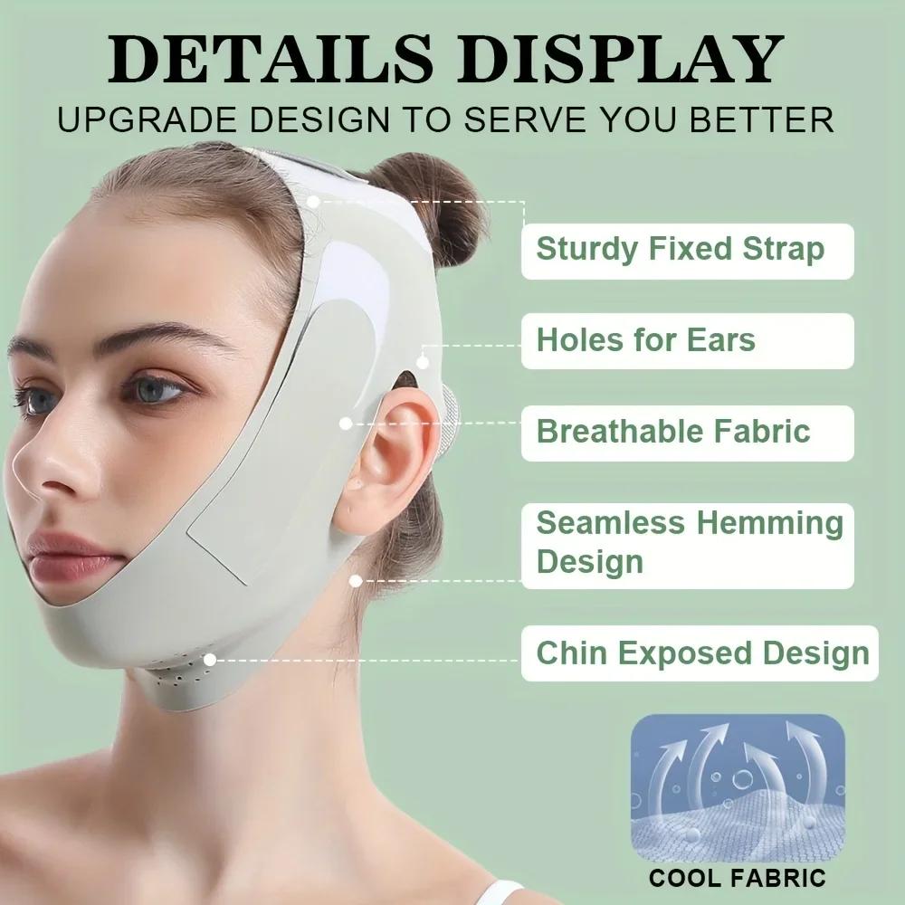 Wielokrotnego użytku bandaż wyszczuplający twarz V Line Face Shaper pas do podnoszenia policzków podbródka pas do masażu twarzy narzędzia do pielęgnacji skóry twarzy dla kobiet