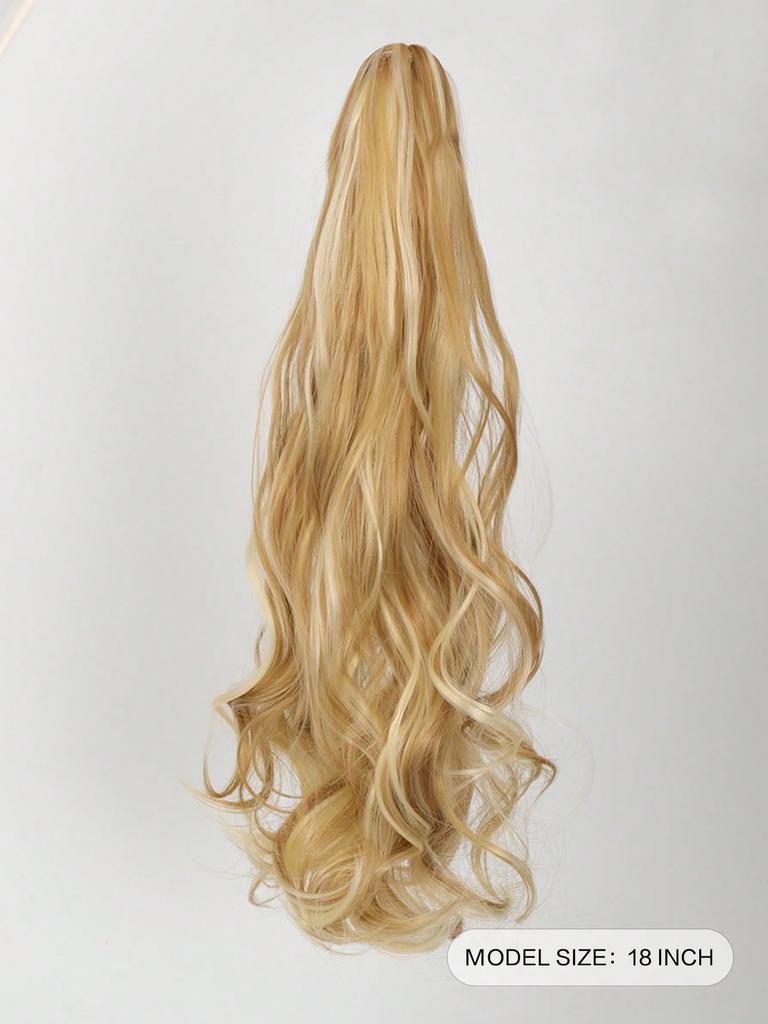 Synthesize 18-inch Claw Clip Waves Ponytail To Extend Female Ponytail Wig
