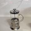 Heat-Resistant French Press Coffee & Tea Maker with Bamboo Handle and Stainless Steel Filter