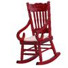 1:12   Miniature Furniture Wooden Rocking Chair for Dolls House Decor Toys (White)