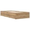 Bed Frame with Storage Craft Oak 80 x 200 cm