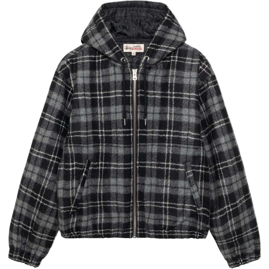 Stussy Giacca da lavoro a quadri in lana 115811-stussy
