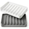 Silicone Soap Dishes for Shower Self Draining Bar Soap Holder Non Slip Sink Organizer Tray for Bathroom Kitchen Keeps Soap Dry