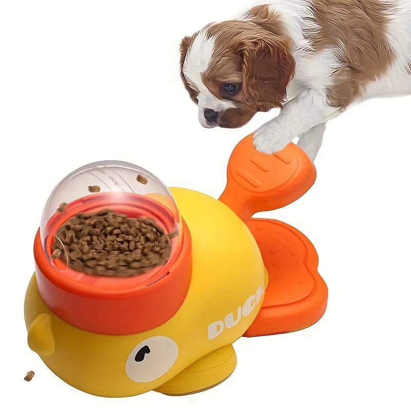 Pet Dog Automatic Feeder Cat Self-hi Toy Snack Freeze-drying Feeding Machine Little Yellow Duck Cat Missed Food Toy