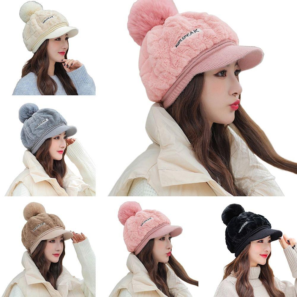 Thickened Winter Cap Keep Warm Ear Protection Hat New Beanies Bonnet  Women