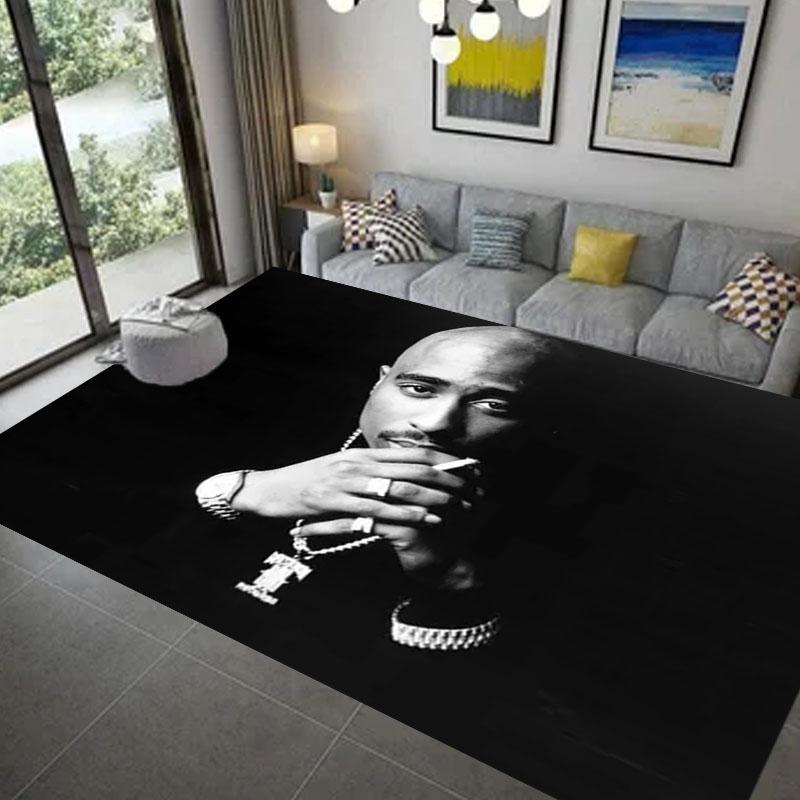 T-Tupac 2Pac Carpet Non -Slip Carpet For Living Room Kitchen Bathroom Rug ,Kids Bedroom Mats Home Decor