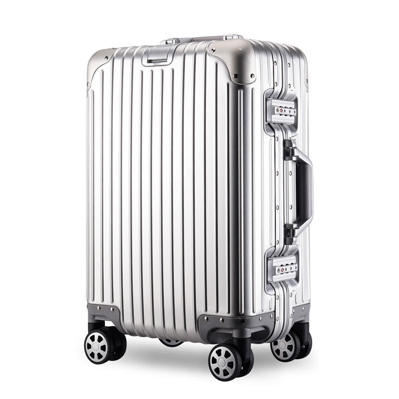 Slightly Flawed Aluminum-Magnesium Carry-on Trolley with Universal Wheels