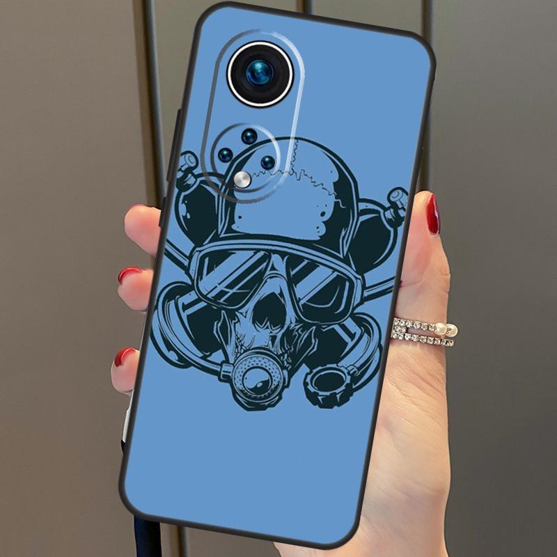 Scuba Diving Diver For Huawei P30 Pro P20 P40 Nova 5T 9 P Smart Z 2021 Case Coque For Honor 8X 9X 10i 50 Lite