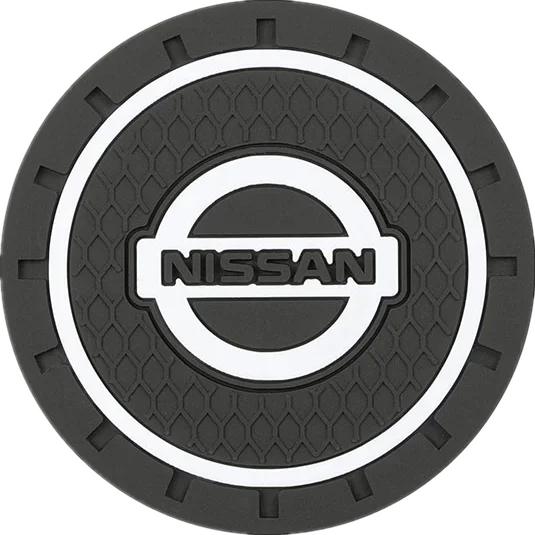 PVC Car y Anti-skid Cup Holders Non-slip Mat for Nissan Nismo GTR Z TERRA 350Z 370Z Almera Micra Murano Pathfinder Pulsar Serena