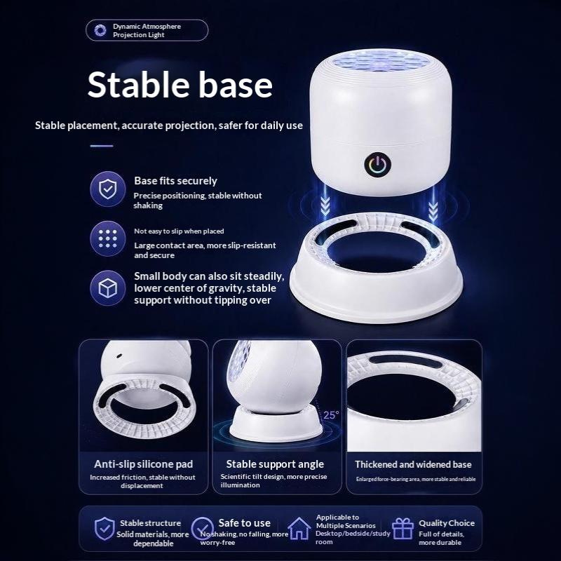 Led Starry Ocean Projection Light 360°Rotating Dynamic Night Light Usb Plug-In Creative Birthday Gift For Preferred Bedroom Lamp