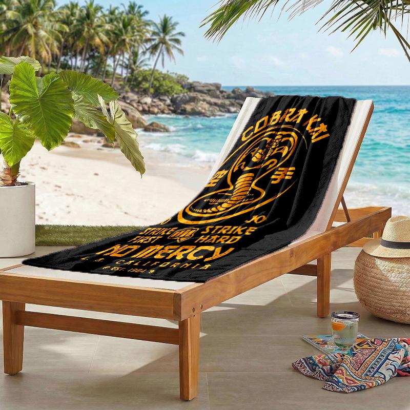 Cobra Kai Fashion Beach Towel: Ideal for Summer Adventures Soft, absorbent and quick drying suitable for swimming and bathing