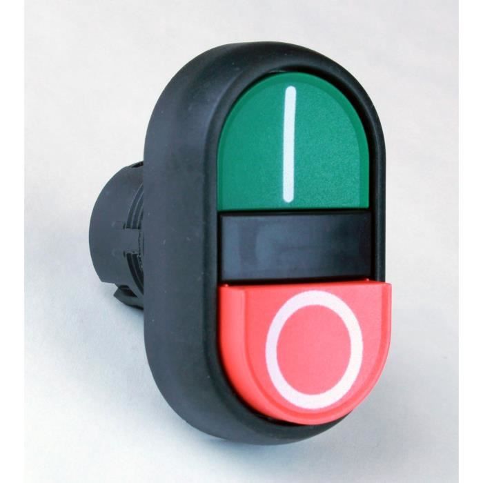 ALLEN-BRADLEY Actionneur à bouton-poussoir Rouge / vert 800FP-U2EFFE