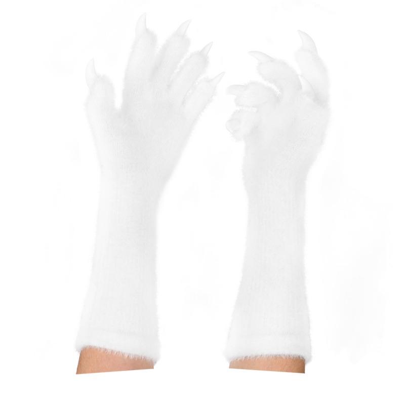 1PAIR Halloween Long Gloves Long Nails Animal Claws Gloves Halloween Ghost Claws Dress Up Realistic Cos Props