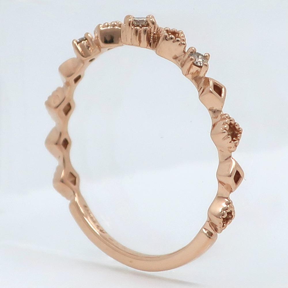 canal4℃ Ring K10 yellow gold/diamond #5.8(US Size) 1.1g Women Used